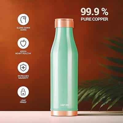 MILTON Copper Charge Water Bottle, 930 ml
