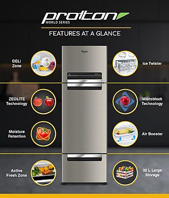 Whirlpool 300 L Frost Free Triple-Door Refrigerator Whirlpool 300 L Frost Free Triple-Door Refrigerator