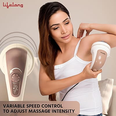 Lifelong Full Body Massager Machine for Pain Relief  Body & Back Pain Relief Product  Corded Electric  4-Speed Settings LLM027