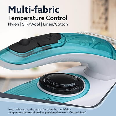 AGARO Primo Travel Steam Iron, 1200W, Compact, Ceramic Coated Sole plate AGARO Primo Travel Steam Iron, 1200W, Compact, Ceramic Coated Sole plate