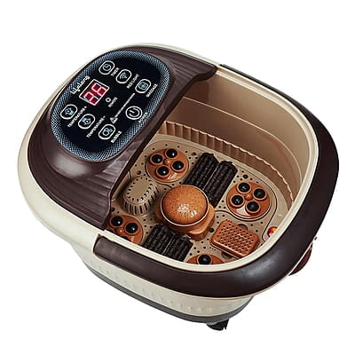 Lifelong LLM279 Corded Electric Foot Spa and Massager with 4 Automatic Rollers & 4 Manual Rollers, Digital Panel