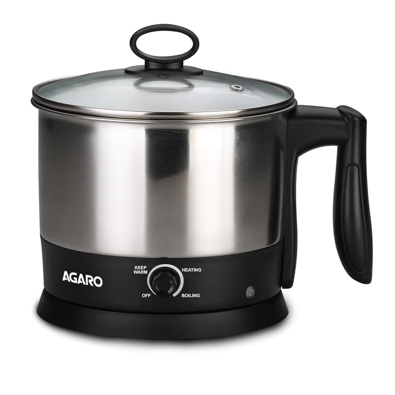 AGARO Esteem Multi Kettle 1.2 Litre, 600W with 3 Heating Modes & Rapid Boil Technology AGARO Esteem Multi Kettle 1.2 Litre, 600W with 3 Heating Modes & Rapid Boil Technology