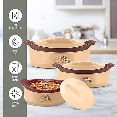 MILTON New Marvel Jr Inner Steel Casserole Gift Set of 3 MILTON New Marvel Jr Inner Steel Casserole Gift Set of 3