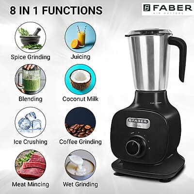 Faber FMG Candy 1000 3J 1000W Mixer Grinder with 3 Jars Faber FMG Candy 1000 3J 1000W Mixer Grinder with 3 Jars