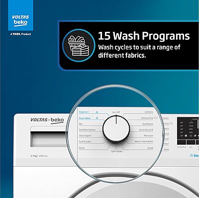 Voltas Beko, A Tata Product 7 Kg 5 Star Inverter, Fully Automatic Front Load Washing Machine Voltas Beko, A Tata Product 7 Kg 5 Star Inverter, Fully Automatic Front Load Washing Machine