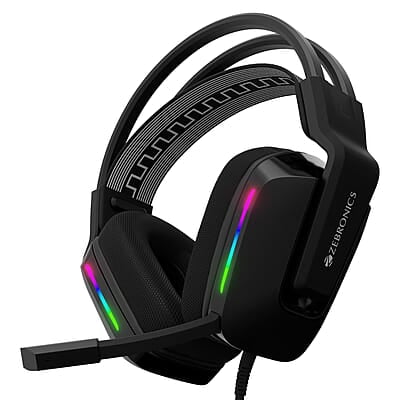 ZEBRONICS Havoc Premium Gaming Over Ear Headphone with Dolby Atmos Subscription, 50mm Neodymium Drivers, Extra Soft Ear Cushion, Suspension Headband,Braided Cable ZEBRONICS Havoc Premium Gaming Over Ear Headphone with Dolby Atmos Subscription, 50mm Neodymium Drivers, Extra Soft Ear Cushion, Suspension Headband,Braided Cable