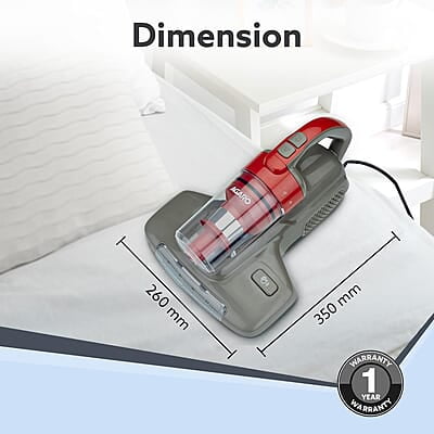 AGARO Grand Bed Vacuum Cleaner, Cyclonic Technology for Dust Collection 12kPa Suction Power AGARO Grand Bed Vacuum Cleaner, Cyclonic Technology for Dust Collection 12kPa Suction Power