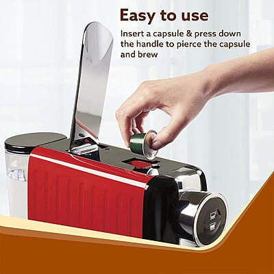 AGARO Galaxy Capsule Coffee Maker, Single Shot Espresso, Powerful 20 Bar Pressure, 650ml Water Tank