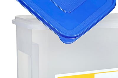 Varmora Smart Storage Plastic Container Set, Blue, 15 Kg, 3 Pieces