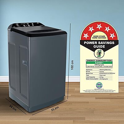 Godrej 8 Kg 5 Star Zero Pressure Technology With Steel Drum Fully-Automatic Top Load Washing Machine Godrej 8 Kg 5 Star Zero Pressure Technology With Steel Drum Fully-Automatic Top Load Washing Machine