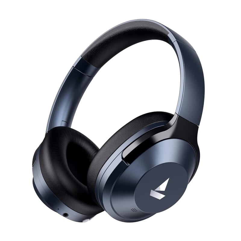 boAt Nirvana 751 ANC w/Hybrid Active Noise Cancelling, Up to 65 Hours Playtime, ASAP Charge, Ambient Sound Mode, Immersive Sound, Carry Pouch Bluetooth Wireless Over Ear Headphones