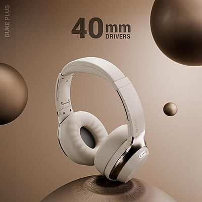 ZEBRONICS Duke Plus, Wireless Over Ear Headphone with ANC, ENC, Gaming Mode, Dual Pairing, Rapid Charge, Upto 70* Hours Backup, Bluetooth v5.4, AUX, Comfortable Earcushion, Deep Bass ZEBRONICS Duke Plus, Wireless Over Ear Headphone with ANC, ENC, Gaming Mode, Dual Pairing, Rapid Charge, Upto 70* Hours Backup, Bluetooth v5.4, AUX, Comfortable Earcushion, Deep Bass