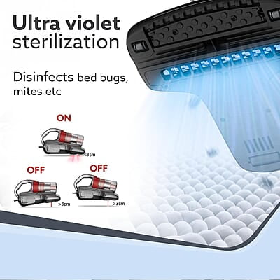 AGARO Grand Bed Vacuum Cleaner, Cyclonic Technology for Dust Collection 12kPa Suction Power AGARO Grand Bed Vacuum Cleaner, Cyclonic Technology for Dust Collection 12kPa Suction Power
