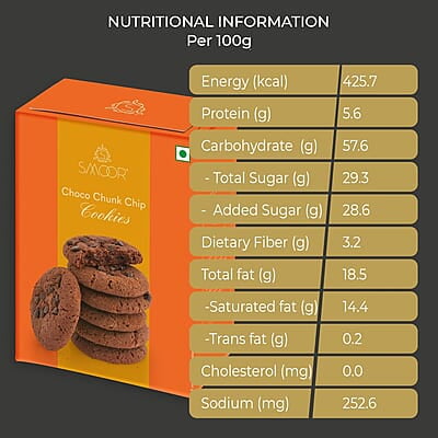 SMOOR Premium Choco Chunk Chip Cookies Crunchy & Sweet Gourmet Cookie Biscuits150g SMOOR Premium Choco Chunk Chip Cookies Crunchy & Sweet Gourmet Cookie Biscuits150g