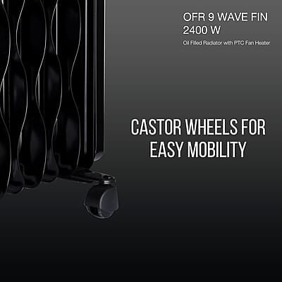 Havells OFR 9 Wave Fin with PTC 2400 Watts Fan Heater Havells OFR 9 Wave Fin with PTC 2400 Watts Fan Heater
