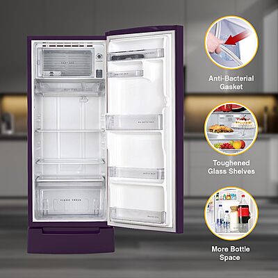 Whirlpool 207 L 3 Star Icemagic Pro Inverter Direct-Cool Single Door Refrigerator Whirlpool 207 L 3 Star Icemagic Pro Inverter Direct-Cool Single Door Refrigerator