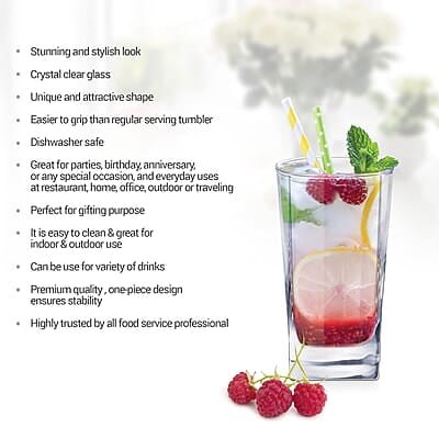 Treo By Milton Atlas Cool Glass Tumbler Set of 6, 213 ml Each, Transparent | Dishwasher Safe| Serve Whiskey | Wine | Juices | Cold Drinks | Water | Cocktails | Mixed Drinks Treo By Milton Atlas Cool Glass Tumbler Set of 6, 213 ml Each, Transparent | Dishwasher Safe| Serve Whiskey | Wine | Juices | Cold Drinks | Water | Cocktails | Mixed Drinks