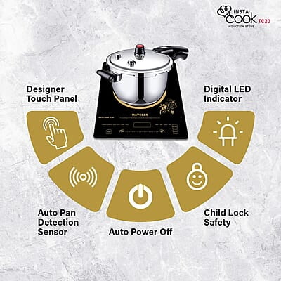 Havells Induction Glass Ceramic Cooktop Tc20 With 9 Cooking Modes Bis Approved 2000 Watt Havells Induction Glass Ceramic Cooktop Tc20 With 9 Cooking Modes Bis Approved 2000 Watt