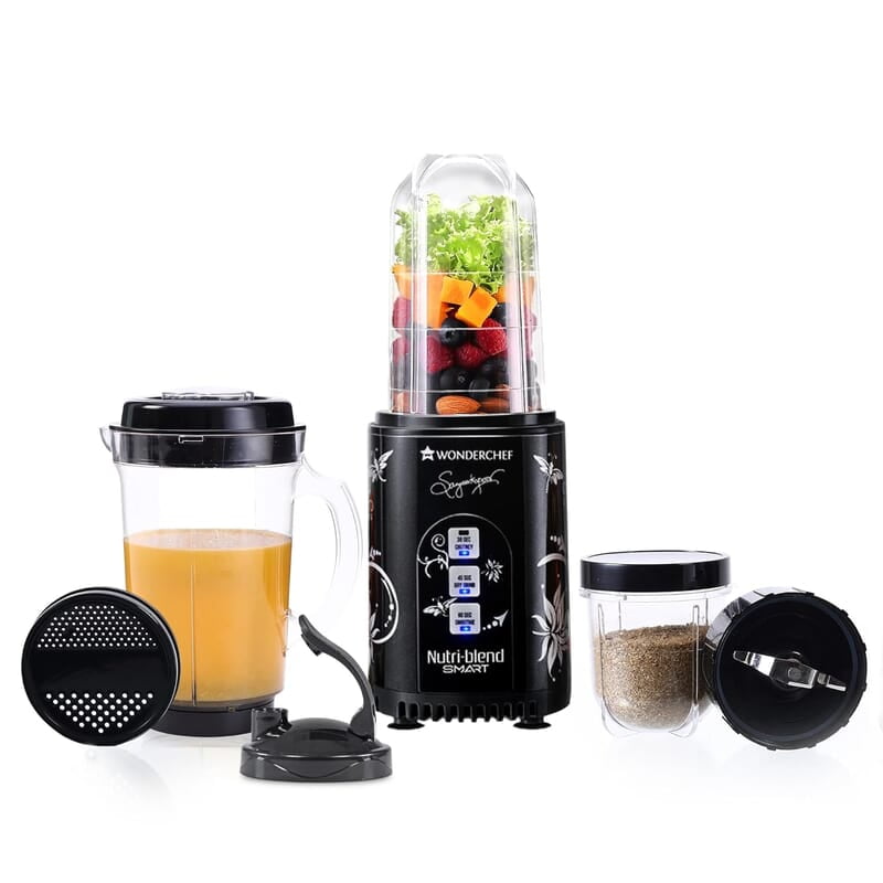 Wonderchef Nutri Blend Smart 3 Jar Automatic Mixer Grinder with Dual Pulse Function 22000 RPM 500 W Wonderchef Nutri Blend Smart 3 Jar Automatic Mixer Grinder with Dual Pulse Function 22000 RPM 500 W