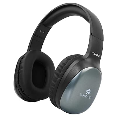 ZEBRONICS Thunder PRO Over Ear Wireless Headphone with Dual Pairing, Gaming Mode, ENC, Bluetooth, Call Function, Aux, Micro SD, Voice Assistant, Deep Bass, Up to 60h Backup ZEBRONICS Thunder PRO Over Ear Wireless Headphone with Dual Pairing, Gaming Mode, ENC, Bluetooth, Call Function, Aux, Micro SD, Voice Assistant, Deep Bass, Up to 60h Backup