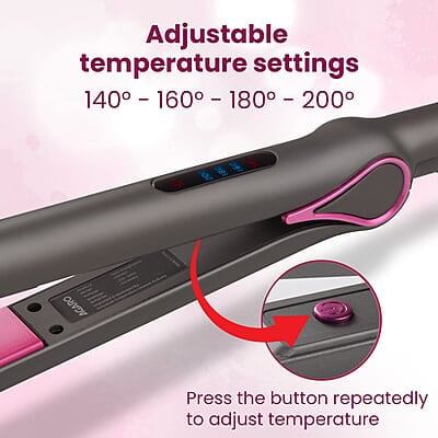 AGARO Hair Straightener, Ceramic Coated Titanium Plate HS1957 AGARO Hair Straightener, Ceramic Coated Titanium Plate HS1957
