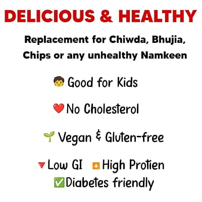 Eat Better Co - Millet Namkeen Combo - Chilli Garlic & Desi Masala - Healthy Snacks - Roasted, Not Fried | No Palm Oil | Healthy Replacement of Chips & Bhujia - Pack of Two - 200 grams Eat Better Co - Millet Namkeen Combo - Chilli Garlic & Desi Masala - Healthy Snacks - Roasted, Not Fried | No Palm Oil | Healthy Replacement of Chips & Bhujia - Pack of Two - 200 grams