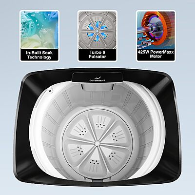 Godrej 6.5 Kg 5 Star I-Wash Technology for Automatic One Touch Wash Fully-Automatic Top Load Washing Machine