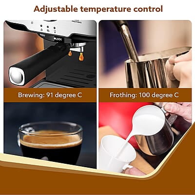 AGARO Imperial Espresso Coffee Maker, Coffee Machine, 15 Bars 1100W. AGARO Imperial Espresso Coffee Maker, Coffee Machine, 15 Bars 1100W.