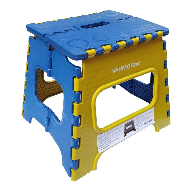 Varmora Plastic Super Strong Folding Step Stool for Adults and Kids, Kitchen Stepping Stools, Garden Step Stool,Office Stool,Kitchen Stool Folding Stool Varmora Plastic Super Strong Folding Step Stool for Adults and Kids, Kitchen Stepping Stools, Garden Step Stool,Office Stool,Kitchen Stool Folding Stool