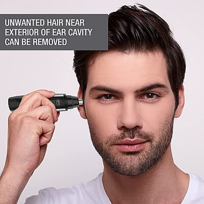 Havells Ne6322 Nose&Ear Hair Trimmer,Battery Operated&Easy To Carry (Black), Unisex