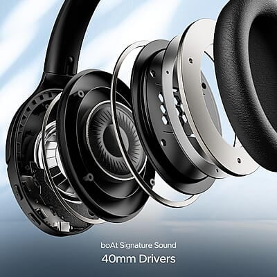 boAt Rockerz 551Anc Hybrid Active Noise Cancellation Over Ear Headphones with Up to 100H Playtime, ASAP Charge, Ambient Sound Mode &Dual Eq Modes, Enx Technology boAt Rockerz 551Anc Hybrid Active Noise Cancellation Over Ear Headphones with Up to 100H Playtime, ASAP Charge, Ambient Sound Mode &Dual Eq Modes, Enx Technology