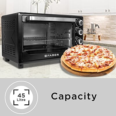 Faber FOTG BK 45 Liter (OVEN TOASTER GRILLER FOTG 45L,) Black, Medium Faber FOTG BK 45 Liter (OVEN TOASTER GRILLER FOTG 45L,) Black, Medium