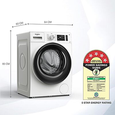 Whirlpool 7 Kg 5 Star Inverter Front Load Fully Automatic Washing Machine Whirlpool 7 Kg 5 Star Inverter Front Load Fully Automatic Washing Machine