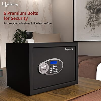 Lifelong Locker For Home&Office 34L-Digital Safe Locker Anti-Theft Alarm Electronic Keypad Lifelong Locker For Home&Office 34L-Digital Safe Locker Anti-Theft Alarm Electronic Keypad