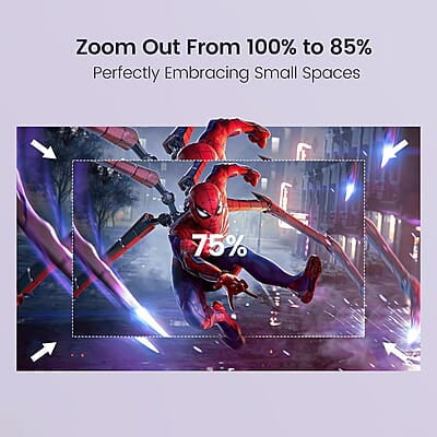 Portronics Beem 440 Smart LED Projector with 720p HD Resolution 2000 Lumens, Screen Mirroring, 3 Watts Speaker