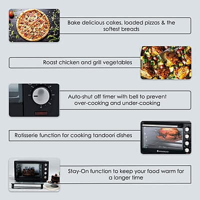 Wonderchef Oven Toaster Grille-40 litres Multi-Stage Heat Selection Bake, Grill, Roast Wonderchef Oven Toaster Grille-40 litres Multi-Stage Heat Selection Bake, Grill, Roast