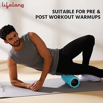 Lifelong Foam Roller for Exercise Gym- Deep Tissue Body Massage Roller for Back Pain, Neck & Knee Pain Relief Lifelong Foam Roller for Exercise Gym- Deep Tissue Body Massage Roller for Back Pain, Neck & Knee Pain Relief