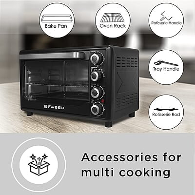 Faber FOTG BK 45 Liter (OVEN TOASTER GRILLER FOTG 45L,) Black, Medium Faber FOTG BK 45 Liter (OVEN TOASTER GRILLER FOTG 45L,) Black, Medium