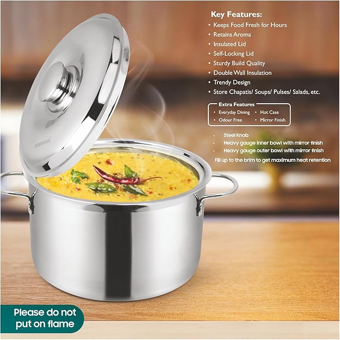 "Signora Ware Therma Casserole with Steel Handle 4 Liter