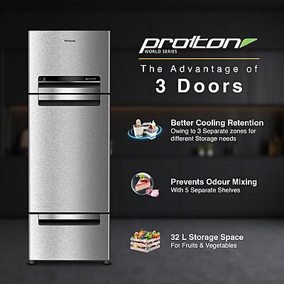 Whirlpool 300 L Frost Free Triple-Door Refrigerator Whirlpool 300 L Frost Free Triple-Door Refrigerator