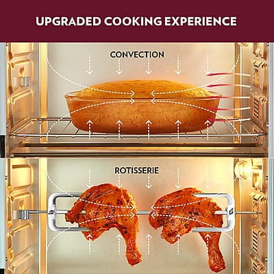 Borosil DigiPro 38 L Digital Oven Toaster & Grill, Convection Mode, 6 Pre-set Menus, Temperature Control, Chrome Borosil DigiPro 38 L Digital Oven Toaster & Grill, Convection Mode, 6 Pre-set Menus, Temperature Control, Chrome