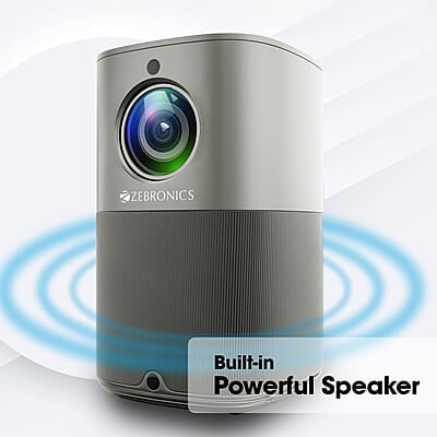 ZEBRONICS PIXAPLAY 18, Smart Vertical Projector, 3800 Lumens, 4K Support, Dolby Audio, 200 inch Screen Size, HDMI, USB, WiFi, Supports Bluetooth, 1080p Native, Electronic Focus, APP Support, Miracast ZEBRONICS PIXAPLAY 18, Smart Vertical Projector, 3800 Lumens, 4K Support, Dolby Audio, 200 inch Screen Size, HDMI, USB, WiFi, Supports Bluetooth, 1080p Native, Electronic Focus, APP Support, Miracast