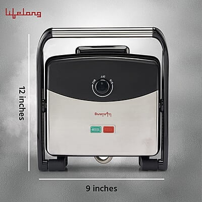 Lifelong LLTG01 Electric Tandoor Grill/Sandwich Maker 1500W with Non-Stick Plates, Variable Heat control for Toasting and Grilling Lifelong LLTG01 Electric Tandoor Grill/Sandwich Maker 1500W with Non-Stick Plates, Variable Heat control for Toasting and Grilling