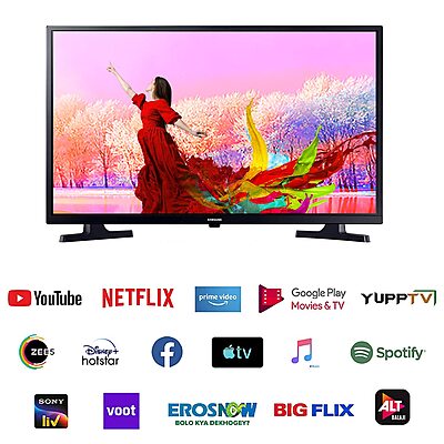 Samsung 80 cm (32 Inches) Wondertainment Series HD Ready LED Smart TV UA32T4340BKXXL Samsung 80 cm (32 Inches) Wondertainment Series HD Ready LED Smart TV UA32T4340BKXXL