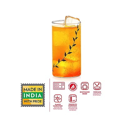 Borosil Vision Black Krip 350 ml Set of 6 pcs Transparent Drinking Glass |Borosilicate Glass Tumblers for Water, Cold Drinks, Juice| Flame Proof, Microwave & Dishwasher Safe | for Daily use & Gifting Borosil Vision Black Krip 350 ml Set of 6 pcs Transparent Drinking Glass |Borosilicate Glass Tumblers for Water, Cold Drinks, Juice| Flame Proof, Microwave & Dishwasher Safe | for Daily use & Gifting