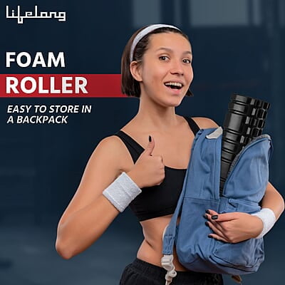 Lifelong Foam Roller for Exercise Gym- Deep Tissue Body Massage Roller for Back Pain, Neck & Knee Pain Relief Lifelong Foam Roller for Exercise Gym- Deep Tissue Body Massage Roller for Back Pain, Neck & Knee Pain Relief