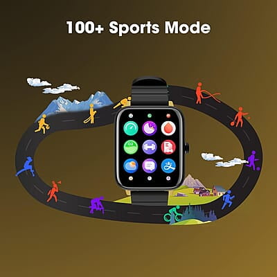 ZEBRONICS DC Black ADAM Edition DRIP Smartwatch with Bluetooth 5.1 Calling, 1.69" Display Size, Voice Assistance, 11 Built-in + Customizable Watch Faces, 8 Menu UI, IP67 and 100+ Sports Tracker ZEBRONICS DC Black ADAM Edition DRIP Smartwatch with Bluetooth 5.1 Calling, 1.69" Display Size, Voice Assistance, 11 Built-in + Customizable Watch Faces, 8 Menu UI, IP67 and 100+ Sports Tracker