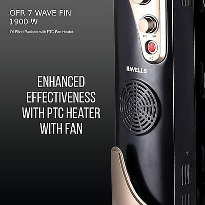 Havells OFR 7 Wave Fins with Fan 1900 watt