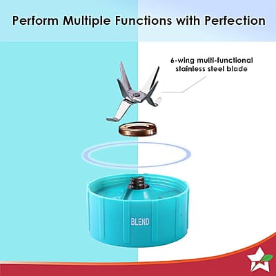 Wonderchef Nutri-blend GO, 22000 RPM 400 W 1 Unbreakable Jar Wonderchef Nutri-blend GO, 22000 RPM 400 W 1 Unbreakable Jar