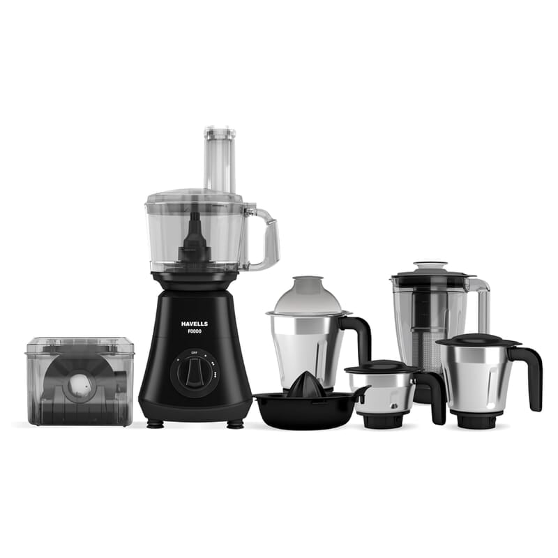 Havells Foodo Heavy Duty 750 Watt 5 Jar Food Processor 21000 Rpm